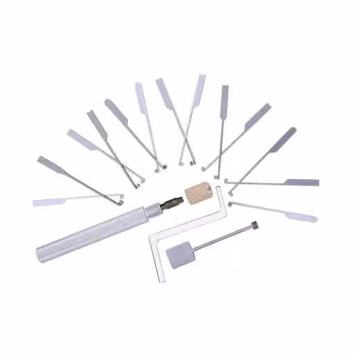 GOSO 14 Piece Dimple Lock Pick Set – Interchangeable Handle