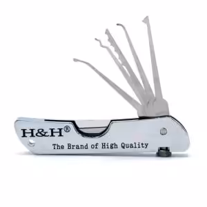 H&H Folding Lock Pick Set Pocket Locksmith Jackknife H&H Folding Lock Pick Set Pocket Locksmith Jackknife