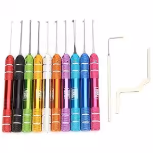 HONEST 10 Piece Dimple Lock Pick Set HONEST 10 Piece Dimple Lock Pick Set