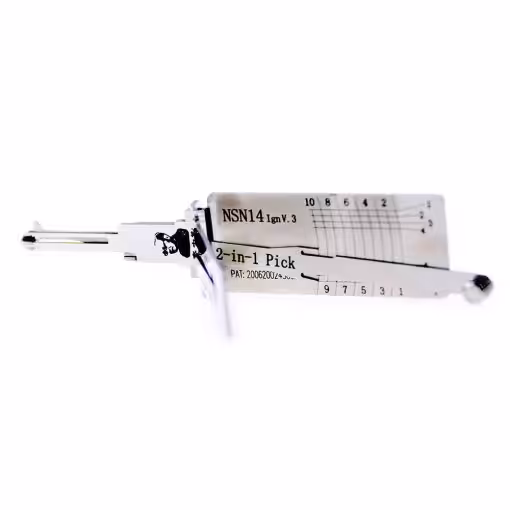 Original Lishi NSN14 2in1 Decoder and Pick for Nissan, Ford, Subaru