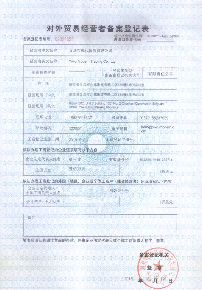 Export License