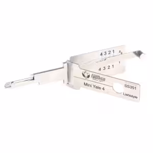 Lishi Style Abus Mini Yale 4 2-in-1 Decoder and Pick for 4-Pin Keyway Cylinders Lishi Style Abus Mini Yale 4 2-in-1 Decoder and Pick for 4-Pin Keyway Cylinders