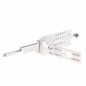 Lishi Style Abus Mini Yale 5 2-in-1 Decoder and Pick for 5-Pin Keyway Cylinders Lishi Style Abus Mini Yale 5 2-in-1 Decoder and Pick for 5-Pin Keyway Cylinders
